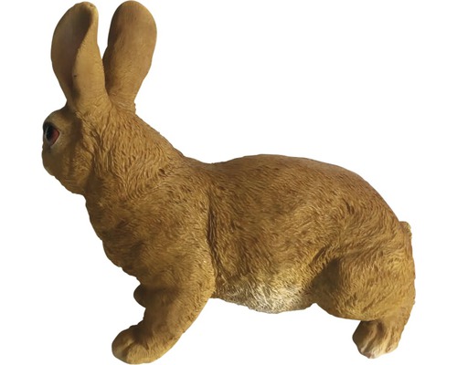 Decoratief beeldje Lafiora konijn staand 31 cm bruin