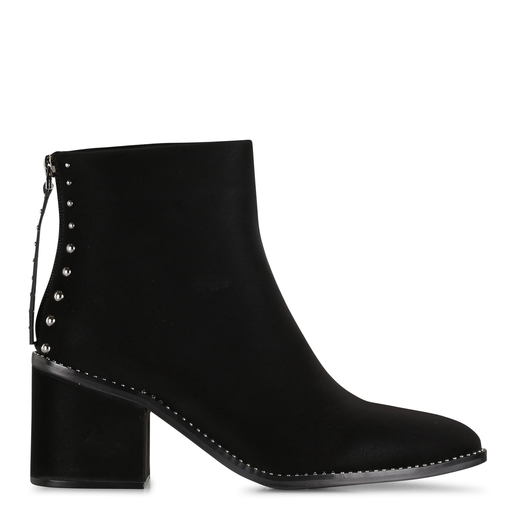 PETRA - Bottines à talon en cuir | Noir