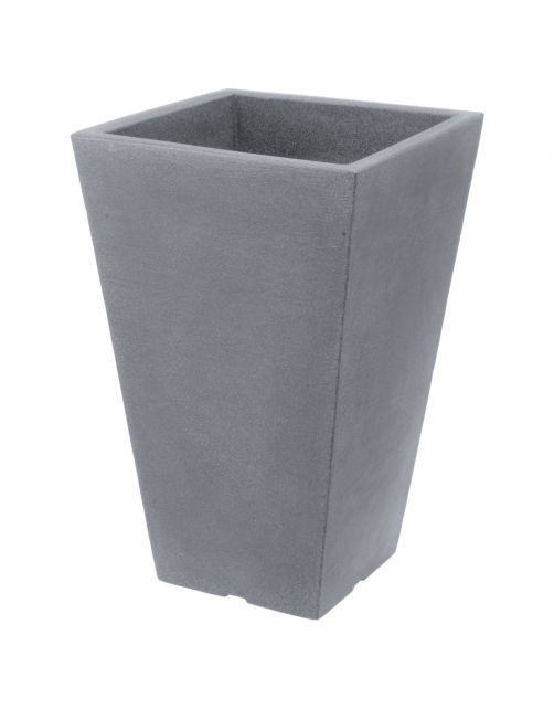 Homestyle Bloempot Capri Vierkant - Bloempotten - 35x35x55 cm Lichtgrijs