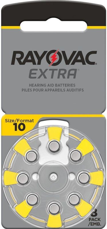 Rayovac - Type 10 - Gehoorapparaat Batterijen - 30 x 8 Stuks