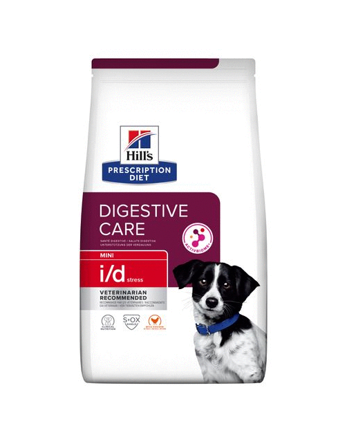 Hill's Prescription Diet I\/D Stress Mini Digestive Care Zak Kip - Hondenvoer