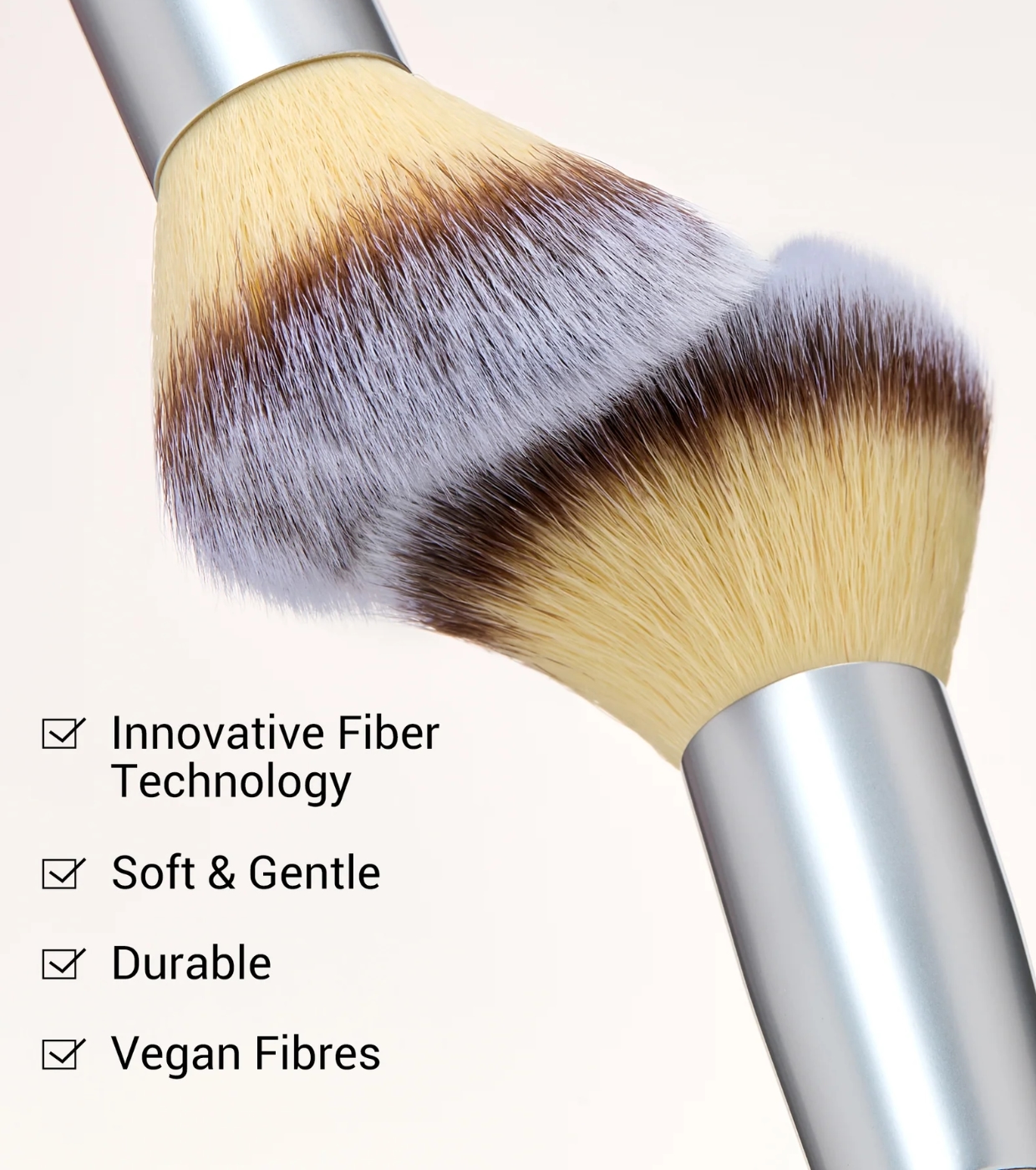 Jessup Beauty - *Innovation in Hand, Beauty in Heart* - Conjunto de 3 pincéis duplos - Quiet Gray
