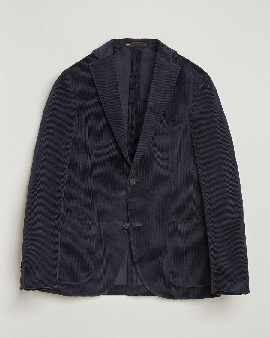 Incotex Corduroy Blazer Navy