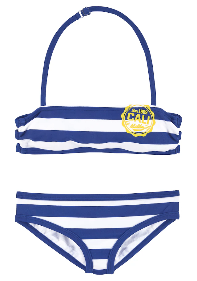 Bench. Bandeau-Bikini , mit trendigen Streifen