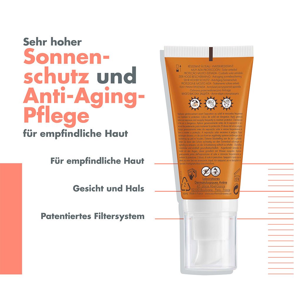 Avène SunSitive Anti-Aging Sonnenschutz LSF 50+ - für empfindliche Haut