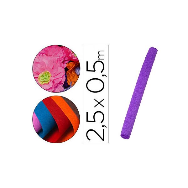 Liderpapel Papel Crespon Florista 0.5x2.5m 85g/m2 Roxo - CP34
