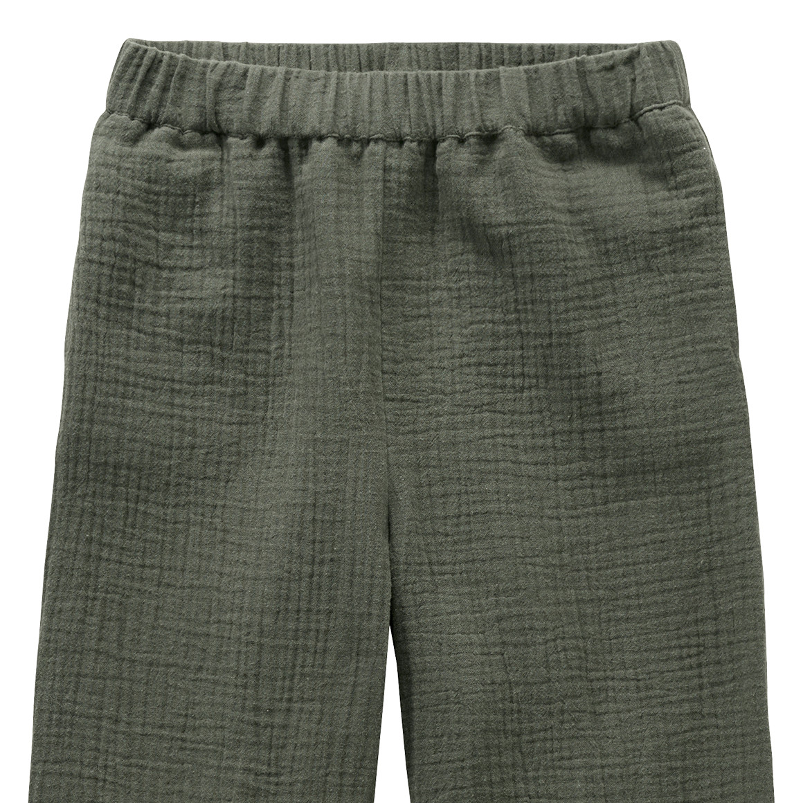 Jonas Nielsen Mädchen Musselin-Hose aus Bio-Baumwolle dunkelgrün