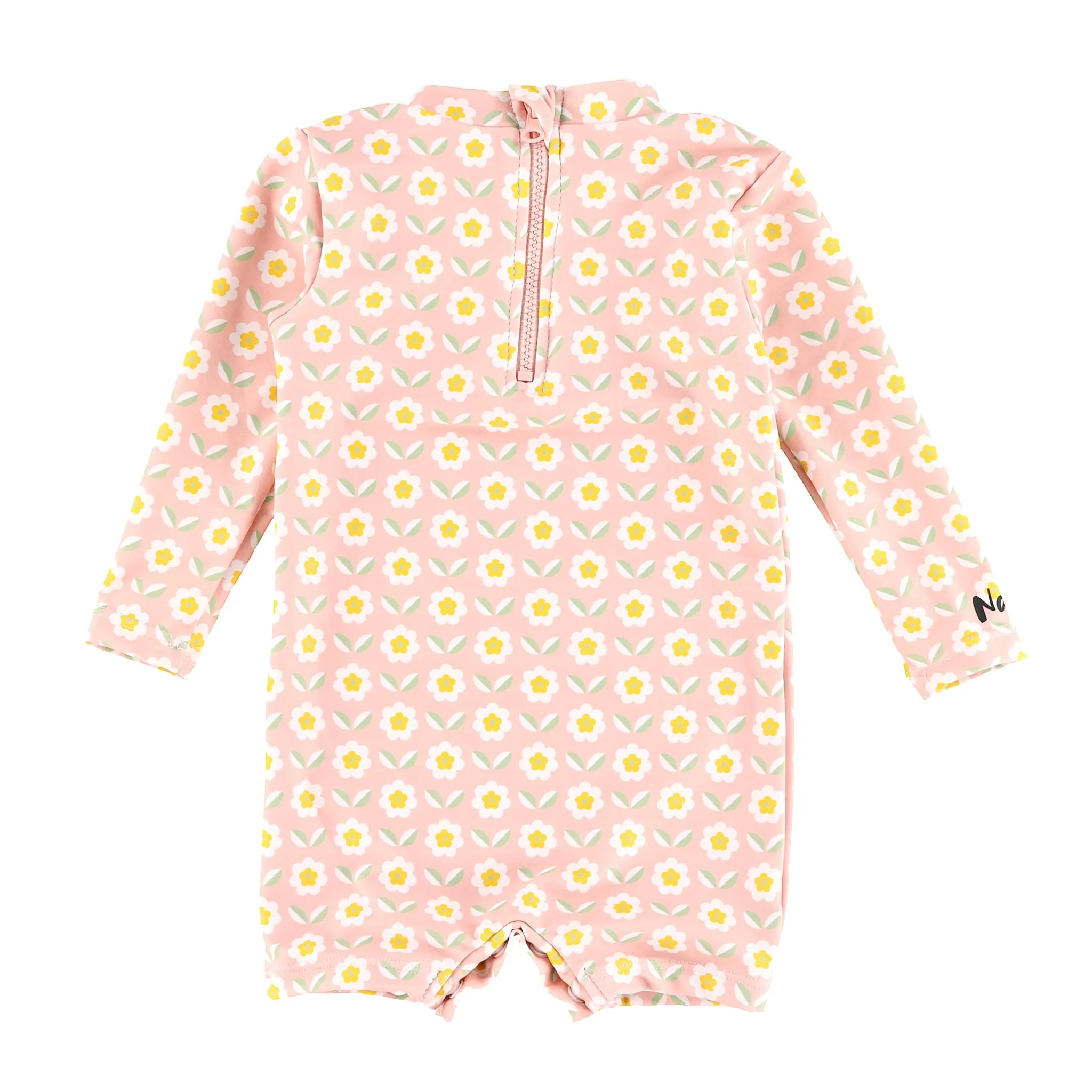 Nana The Brand Maillot UV Manches Longues Pinky Flowers 3-24mois