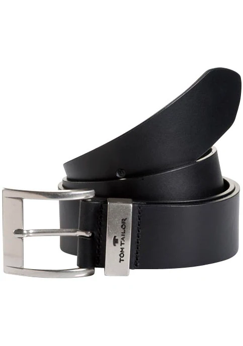TOM TAILOR Ledergürtel »TTTOM« 4 cm breiter Herrengürtel, Casual und Jeans Look