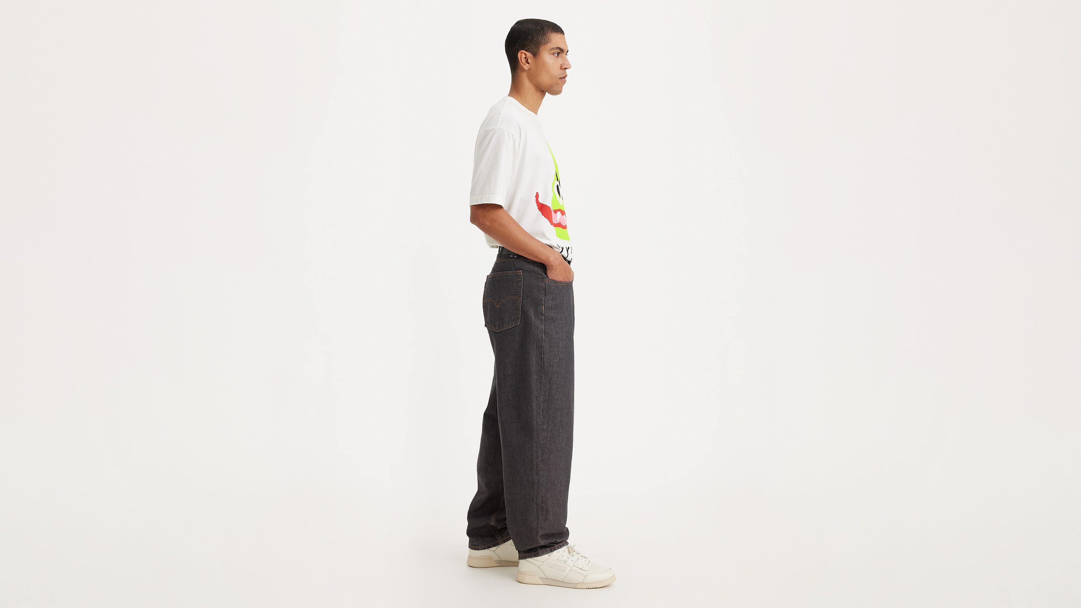 Jean super baggy Levi's® Skateboarding - Black Out Rinse - Noir