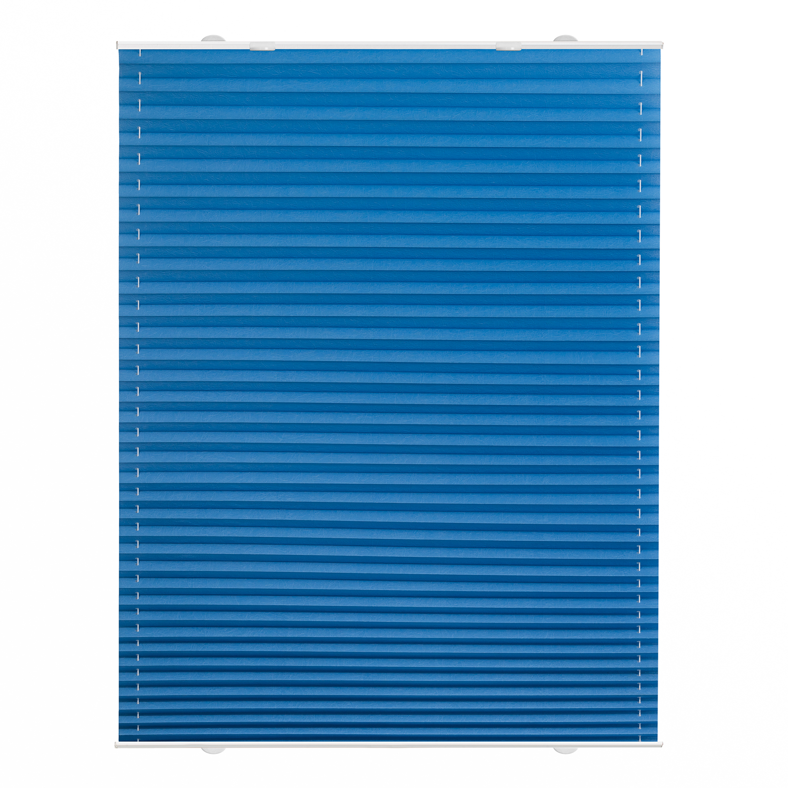 LICHTBLICK Plissee Haftfix - blau - gecrushed - 50x130 cm