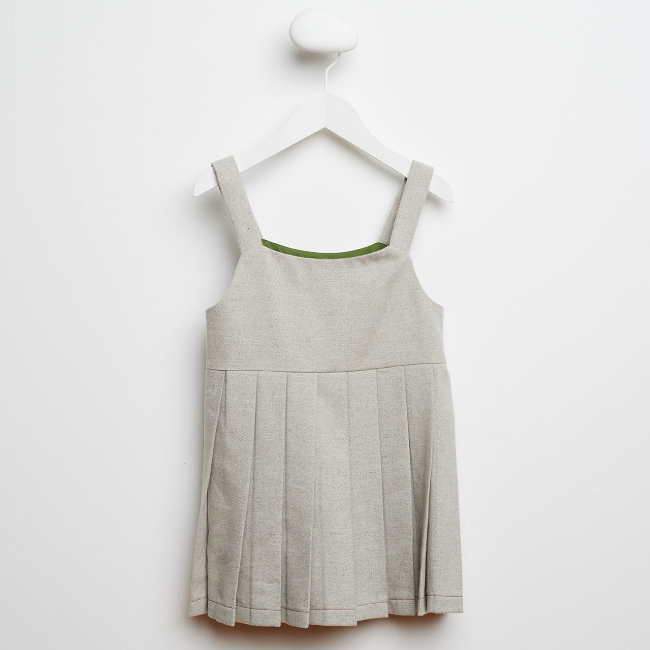 Bellerose Robe Lu en Maille mélangée plissée gris clair