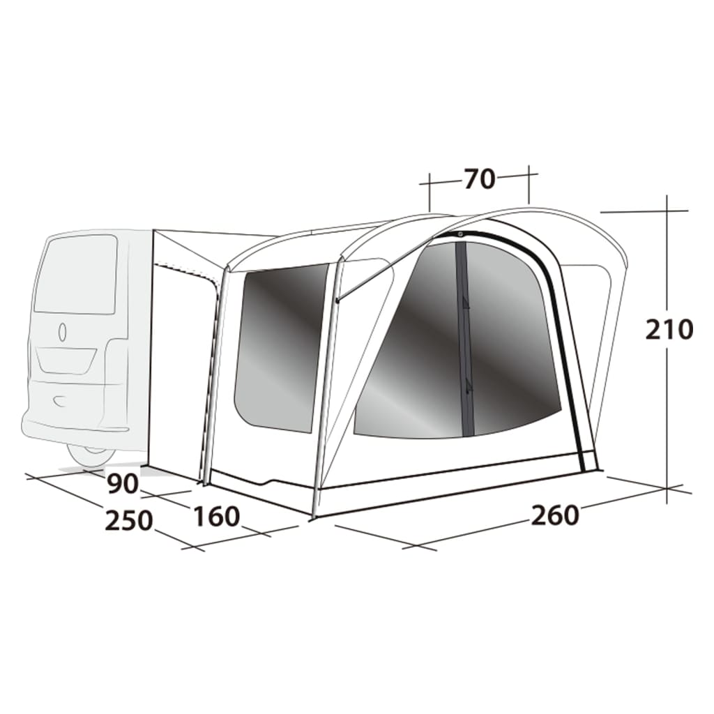 Toldo Para Autocaravana Outwell Gris
