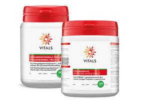 Vrouwenformule Pro 45  & Vitals Collageen-VS Poeder Combi 2ST