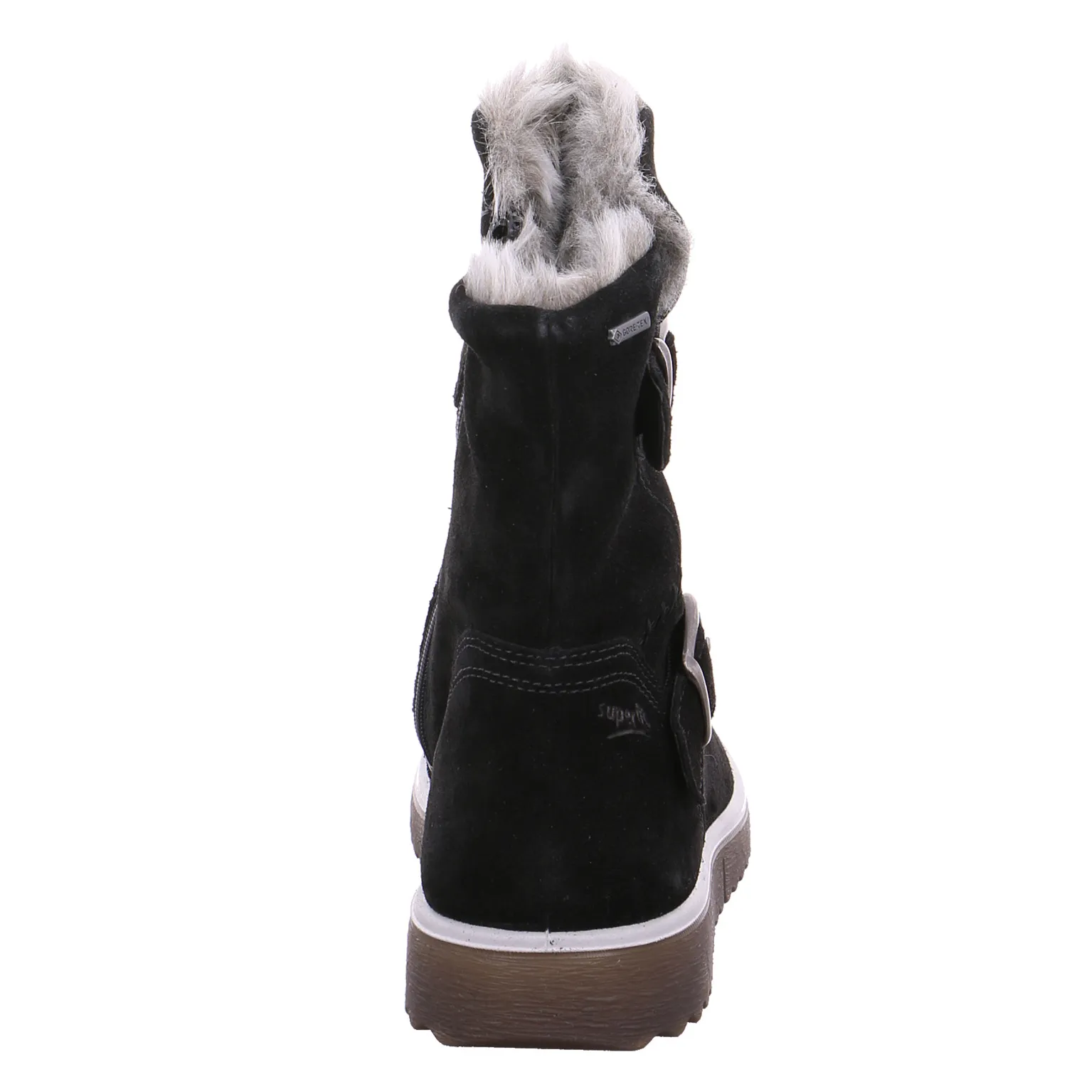 SUPERFIT Mädchen-Winter-Bottine Schwarz Textil  Stiefelette