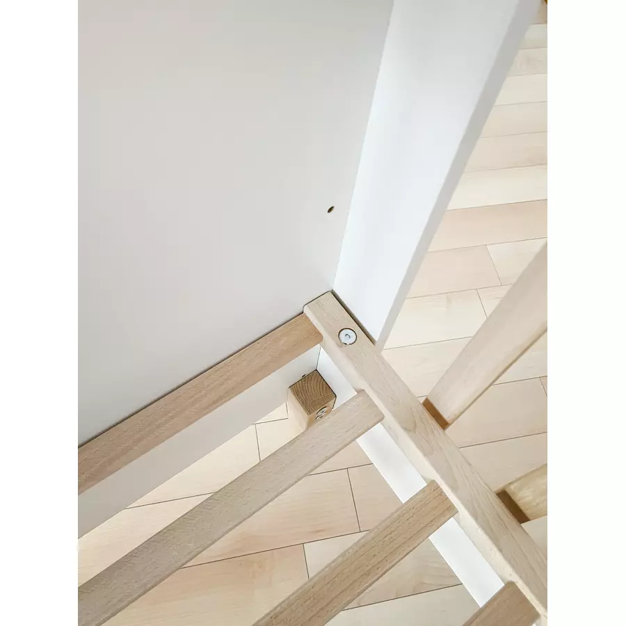 urra Massivbett Buche Tim weißnatur 70 x 140 cm
