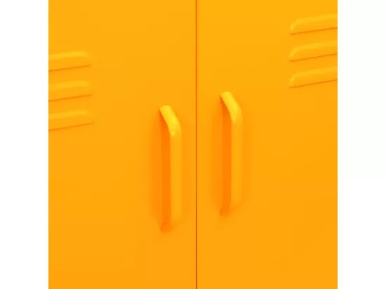 Armoire de rangement Jaune moutarde 80x35x101,5 cm Acier