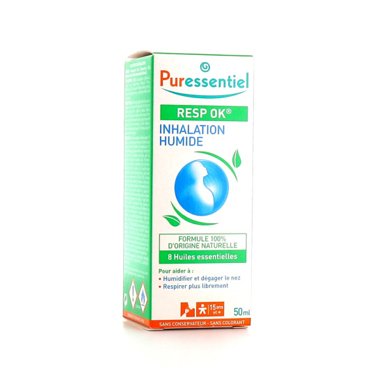 Inhalation humide Respiratoire Puressentiel Resp'OK
