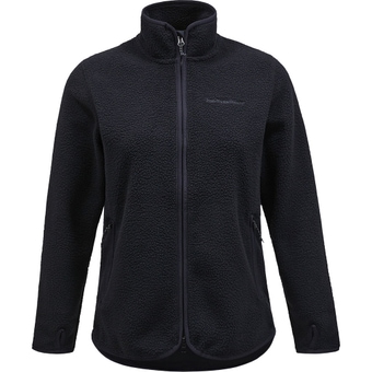 Peak Performance Pile Zip Fleecejacke Black Damen