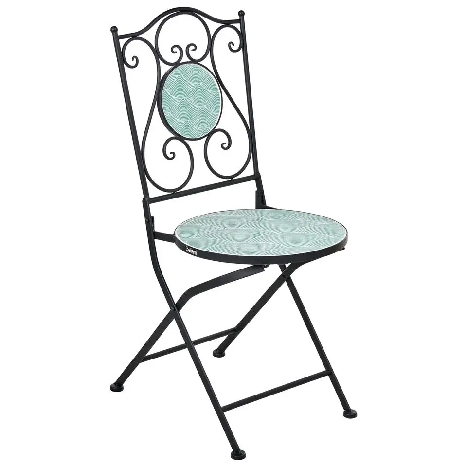 ANAPO - Set van 2 tuinstoelen - Zwart - IJzer