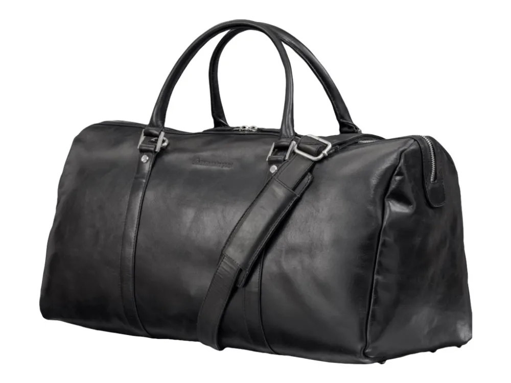dbramante1928 Kastrup 2 - Weekender - pose - fuldnarvet læder - sort