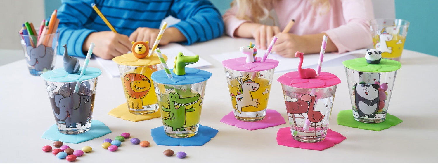 LEONARDO Kinder Trinkset BAMBINI EINHORN 3-teilig