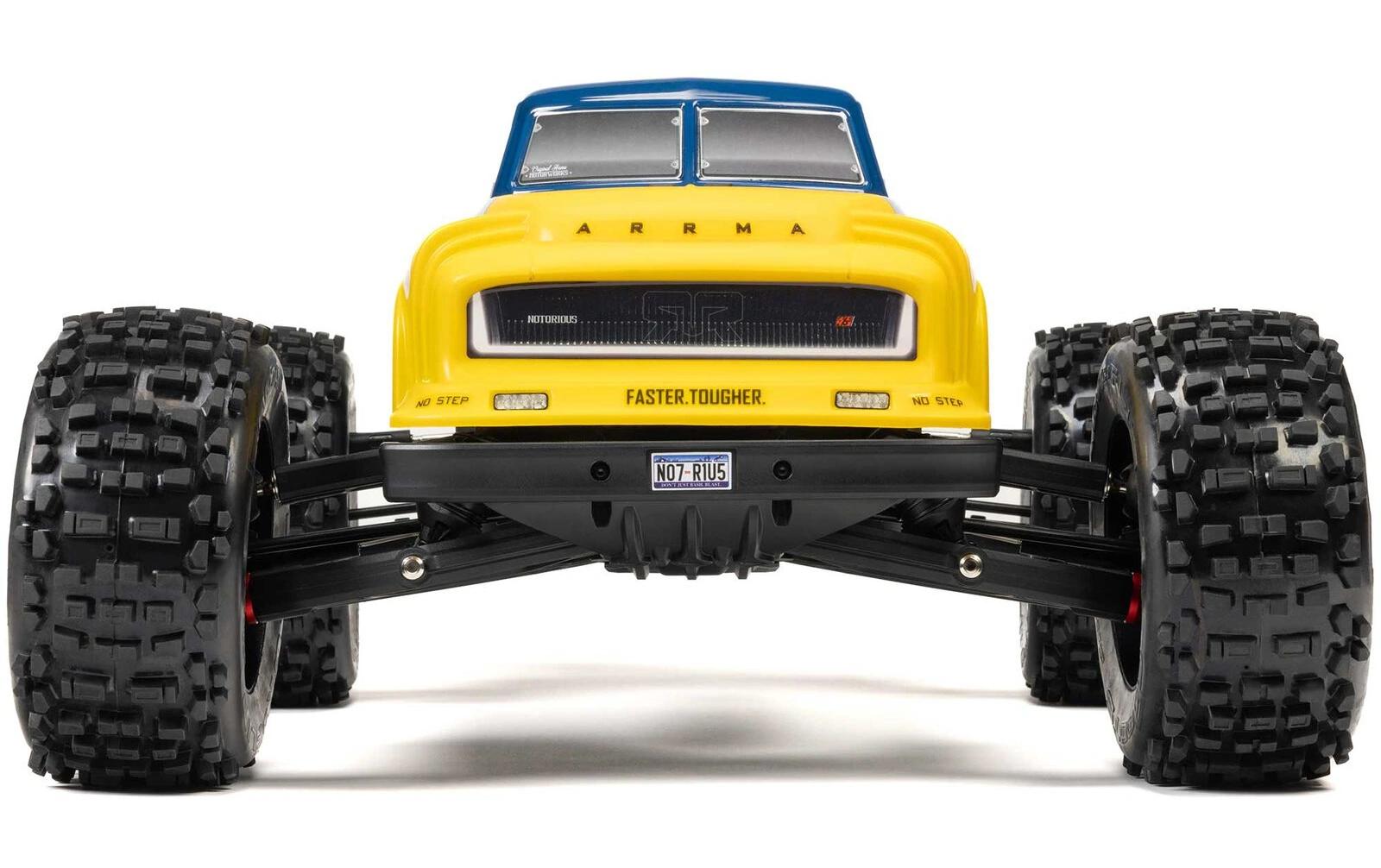 Monster Truck Notorious 6S 4 x 4, Blau ARTR, 1:8<br>Brushless Off-Road Stunt-Truck