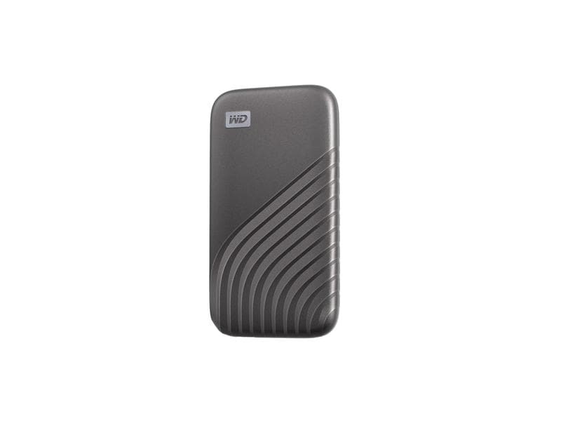 Western Digital Externe SSD My Passport 2000 GB, Grau Externe SSD mit einer Lesegeschwindigkeit von 1050 MB/s