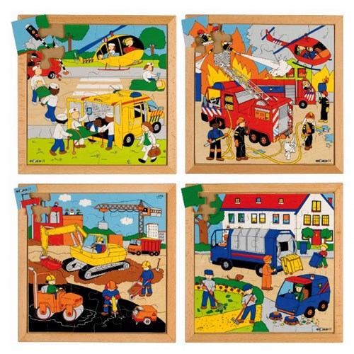 Puzzles activités dans la rue