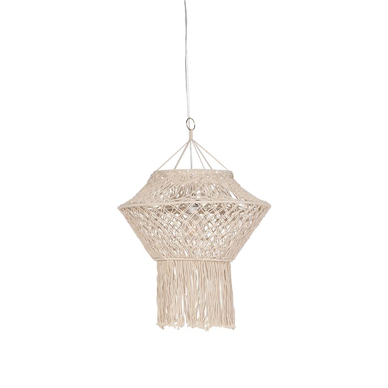 Landelijke hanglamp macramé 90 cm - Macra