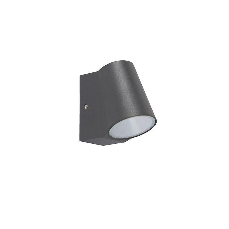 Moderne buitenlamp antraciet incl. LED met schemersensor - Uma