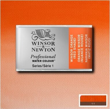 Winsor & Newton - Akvarelfarve Pan - Winsor Orange Red Shade