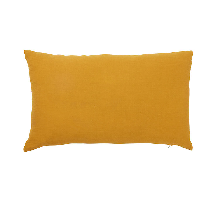 Coussin Osiris L.50 x l.30 cm Ocre GoodHome