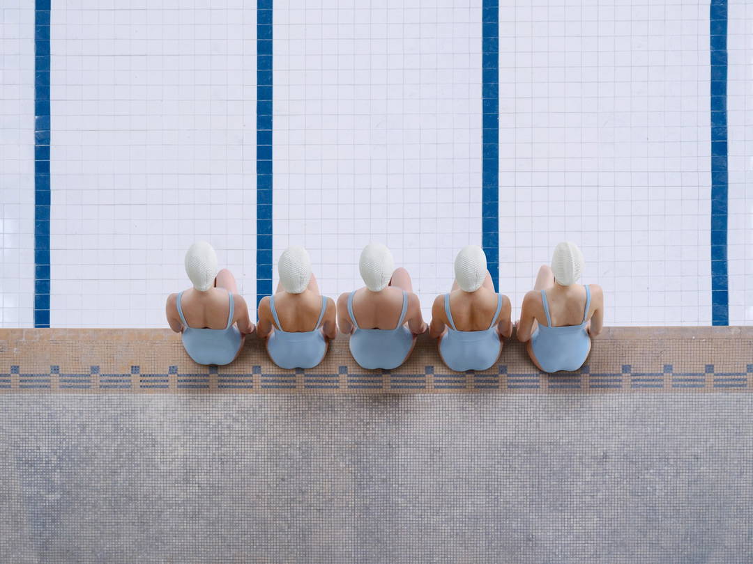 Swim Girls at Bon Accord by Soo Burnell - Limited Edition. Edition of: 150. Signed.