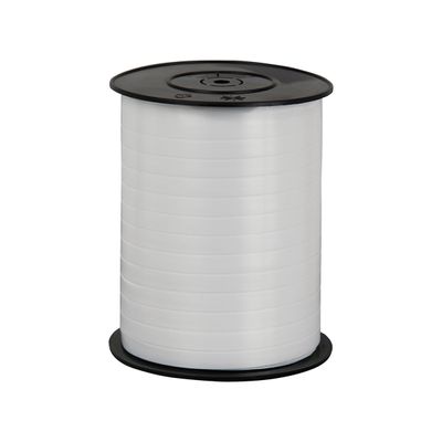 Logistipack - Bolduc brillant - ruban d'emballage 7 mm x 500 m - blanc