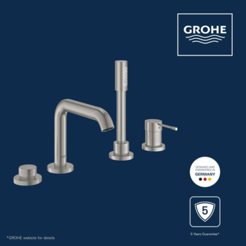 Grohe Colours Badrandcombinatie Essence New 4-delig RVS