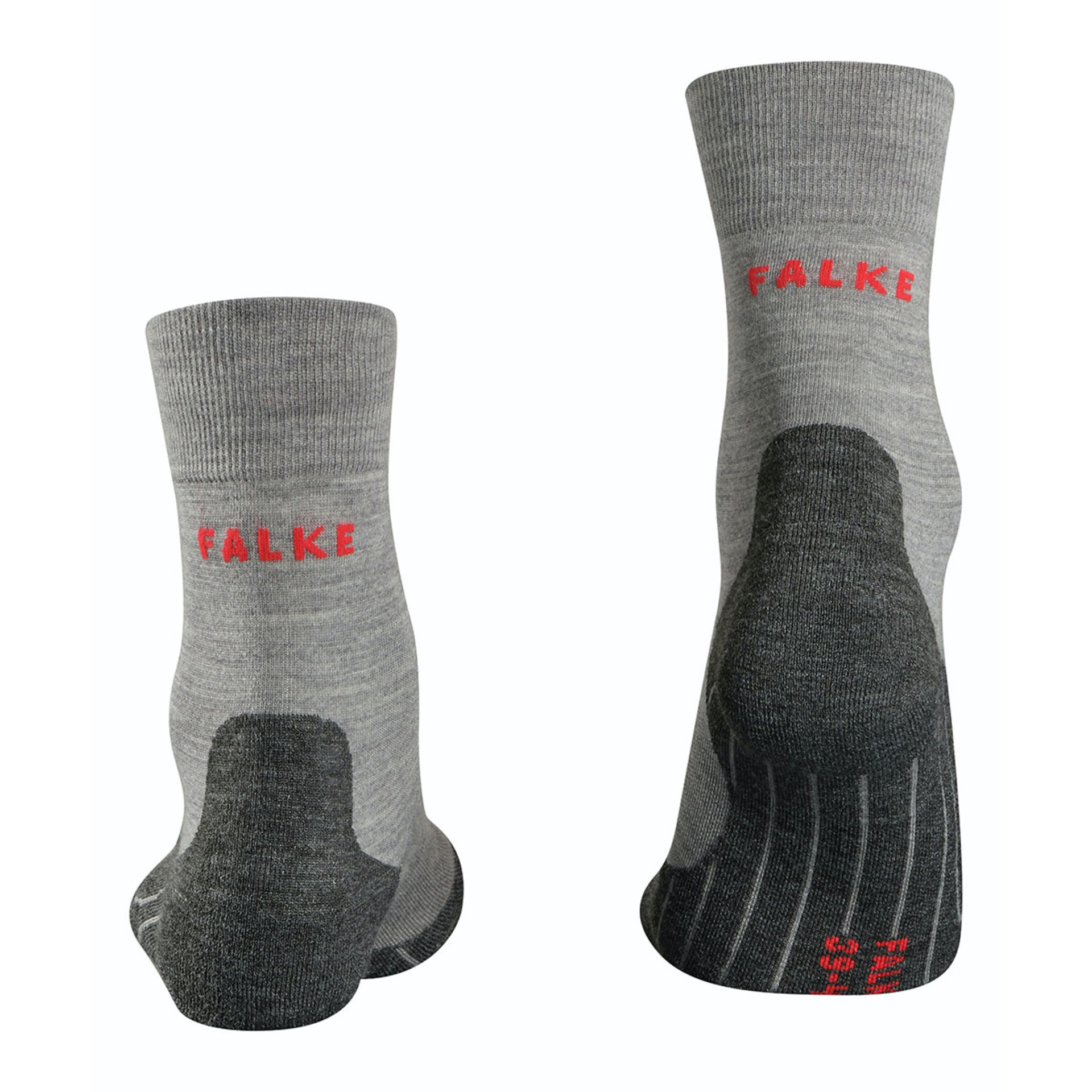 Falke RU4 Wool Hardloopsokken Grijs Heren