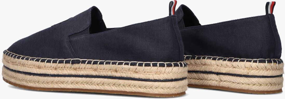 TOMMY HILFIGER blauwe tommy hilfiger espadrilles th embroidered flatform