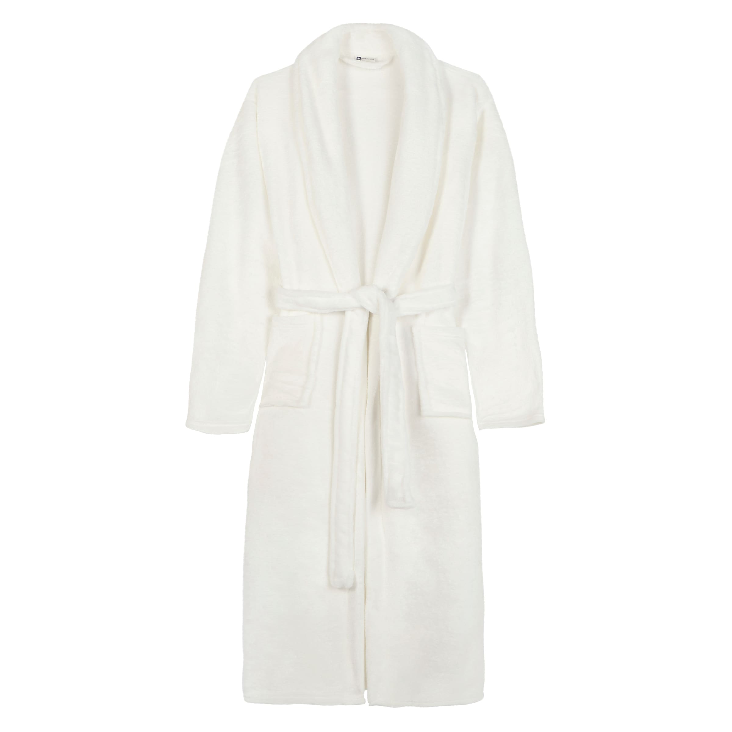good morning Bademantel »Good morning Bathrobe uni«, 1 Stk. Schalkragen, Gürtel, Taschen, Damen & Herren, Velours, Glanz,