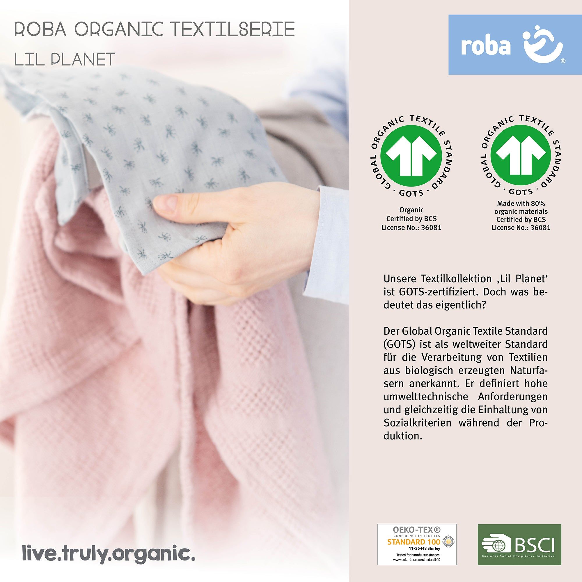 roba Geschenkset 'Lil Planet', rosa/mauve
