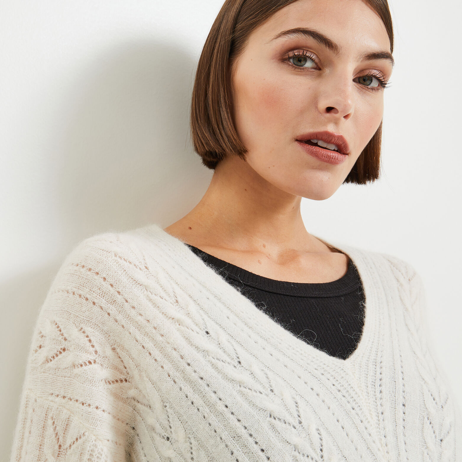 Pull maille femme