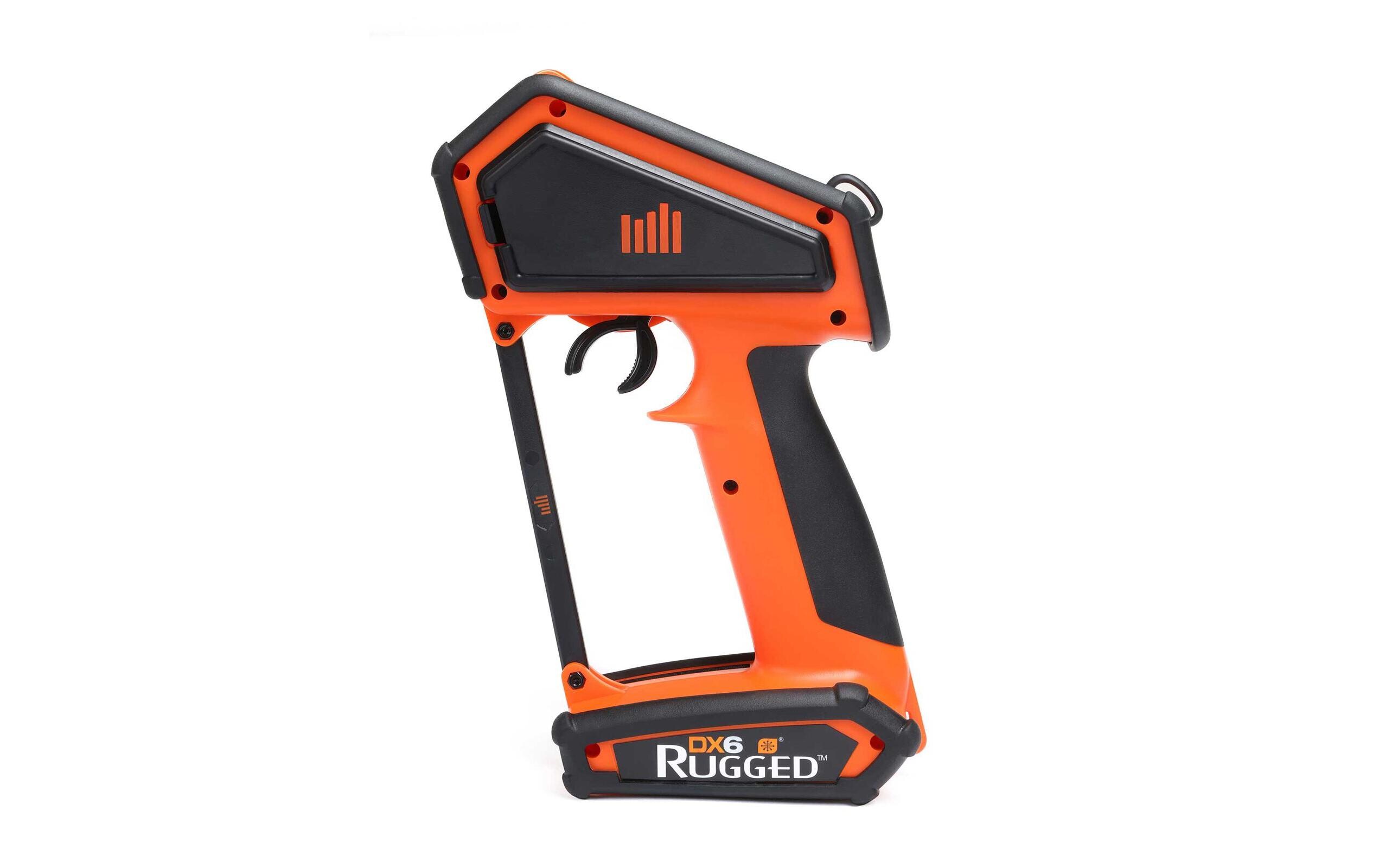 Fernsteuerung DX6 Rugged DSMR Orange, nur Sender<br>Robuster 6-Kanal Sender für RC Fahrzeuge