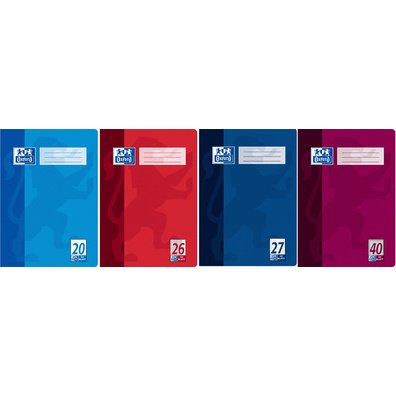 cahier scolaire, format A4, linéature 20 / uni,