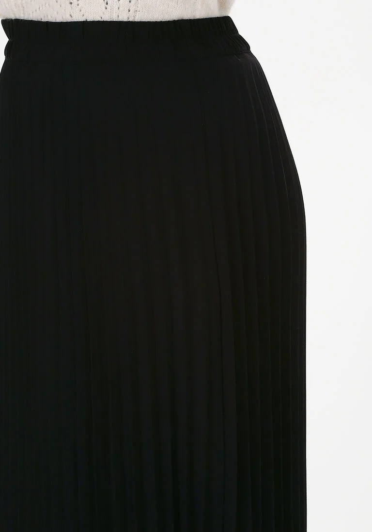 SELECTED FEMME zwarte selected femme pliss&eacute; rok alexis mw midi skirt