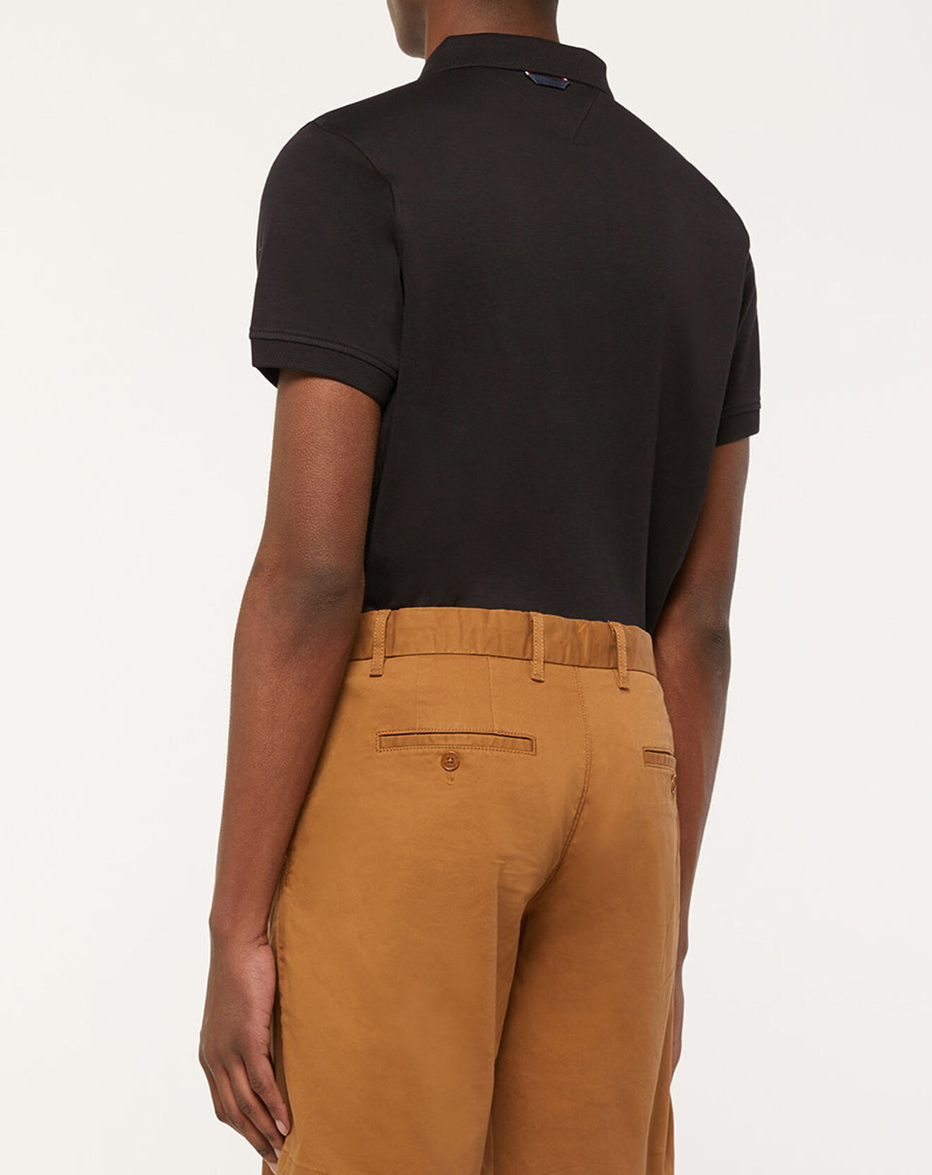 Tommy Hilfiger Polo slim Zip Interlock noir