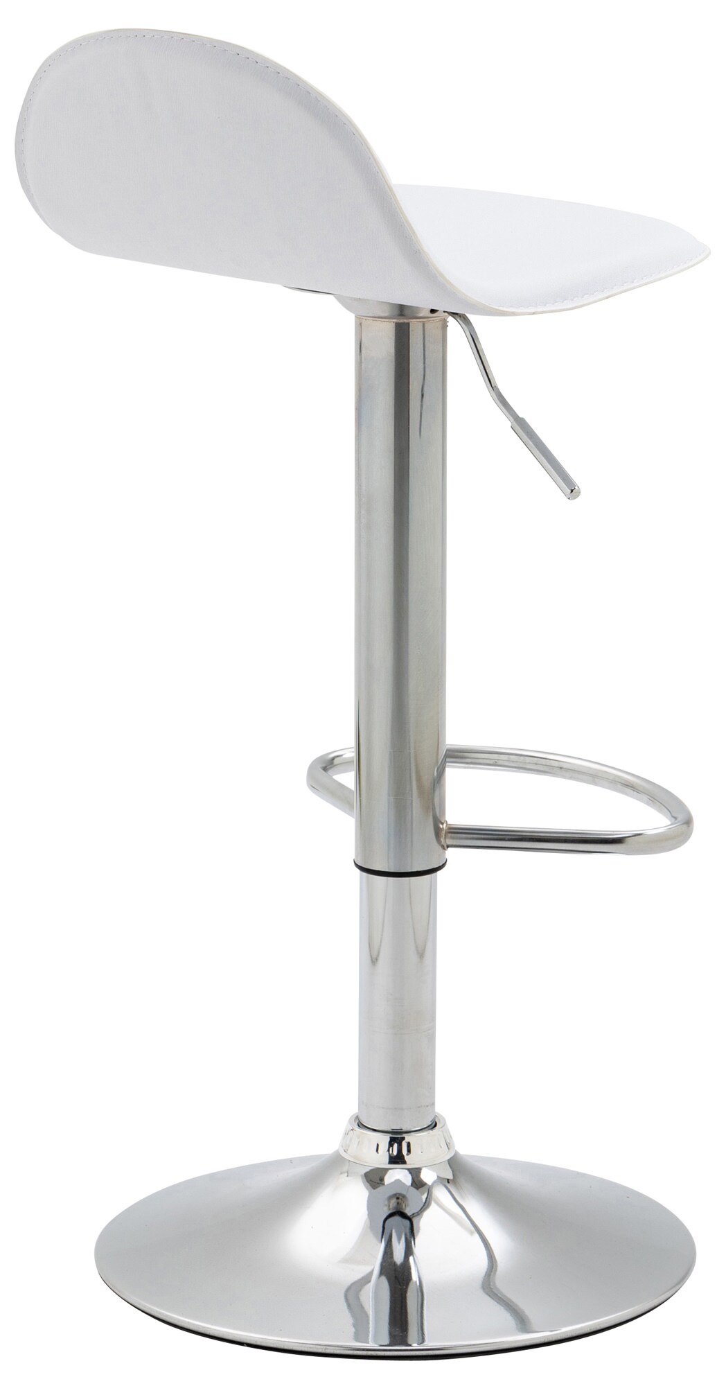 CLP 2er Set Barhocker Lana V2 Mit Kunstlederbezug I 2 x Höhenverstellbarer Barstuhl Mit Lehne