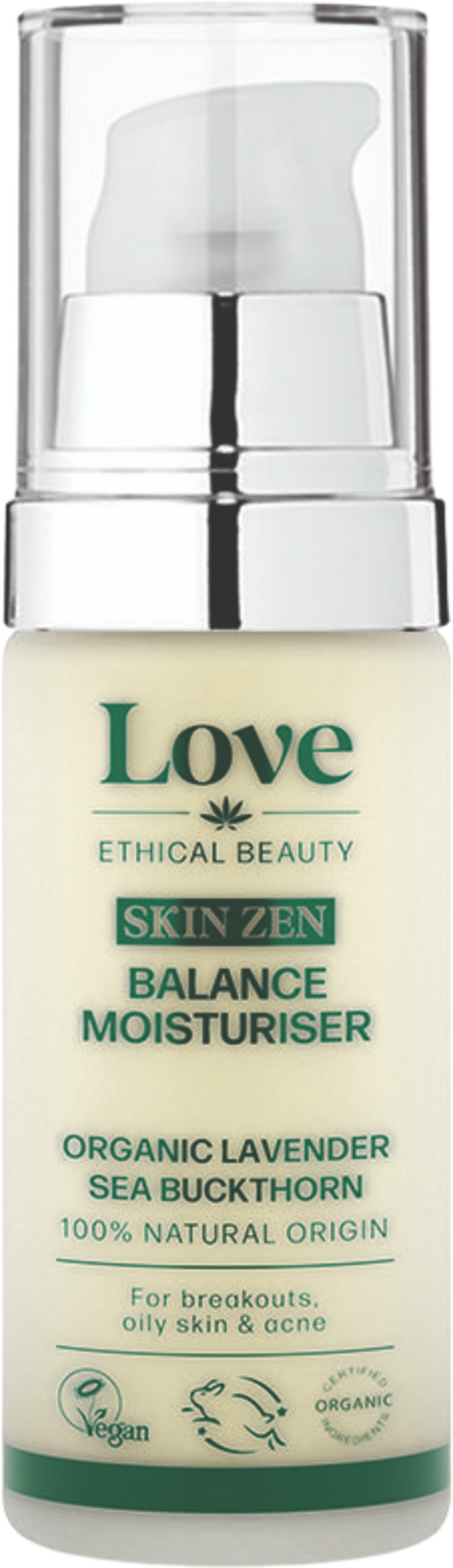 Love Ethical Beauty  Skin Zen Balance Moisturiser, 30 g