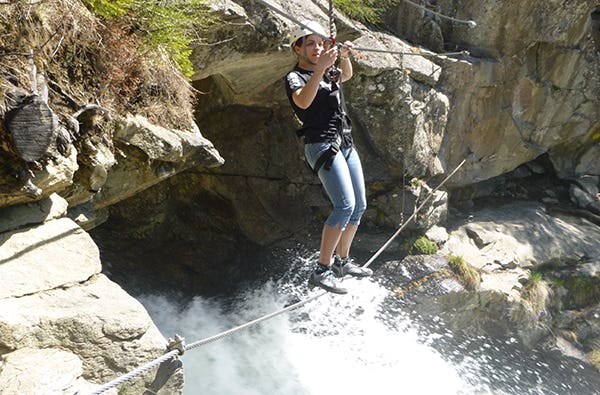 Klettersteig in Sautens als sportliches Geschenk