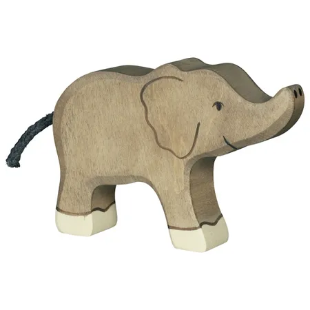 Elefant, klein, Rüssel hoch