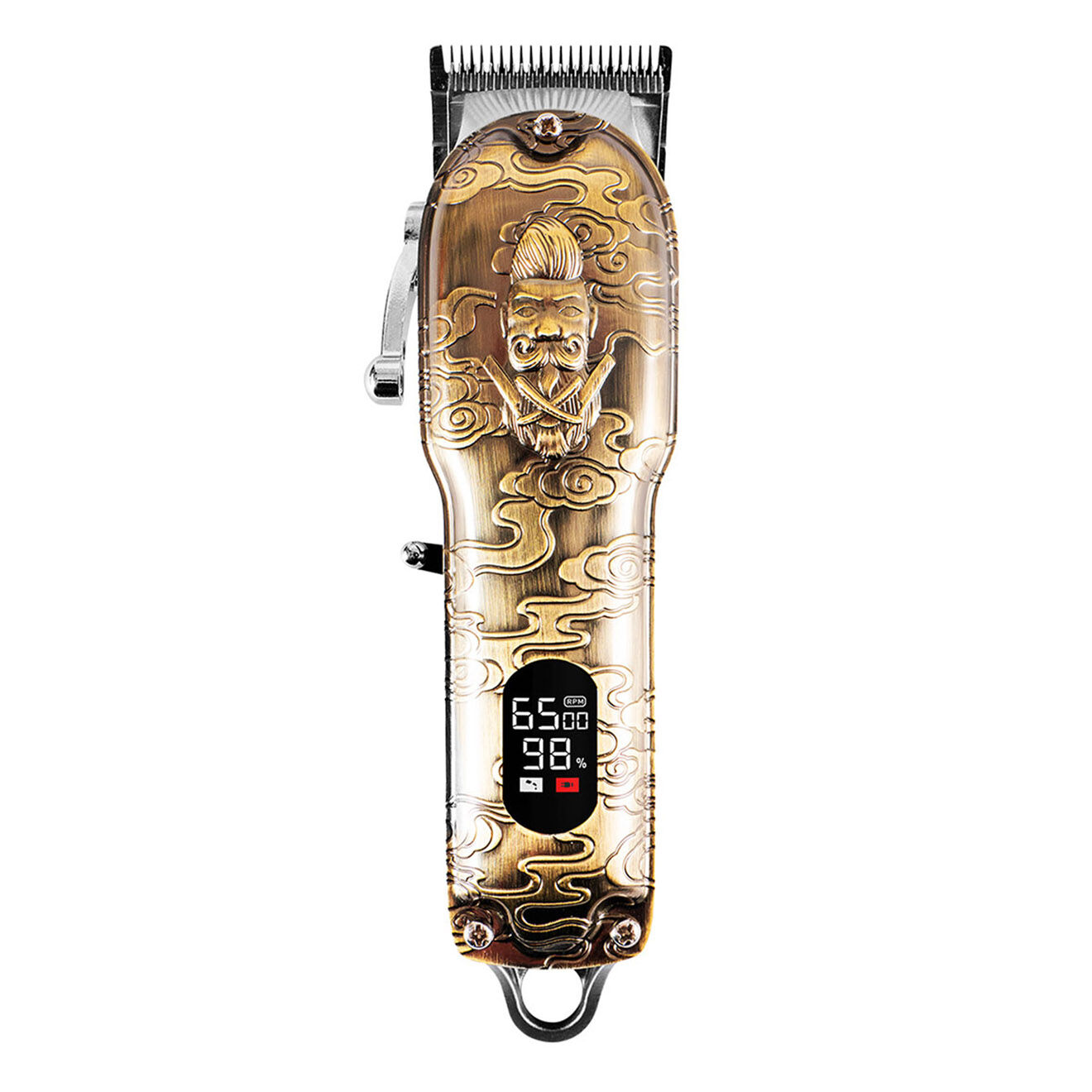 Becker Shaves & Trims Kit de tondeuse et rasoir sans fil avec trousse barber lab2 doré